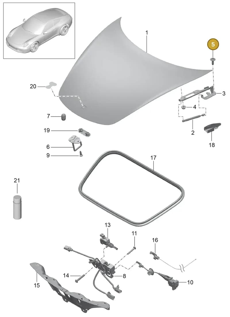 99151215202 — Porsche 991 Carrera 4 (2011-2016) diagram p38803000, position 5