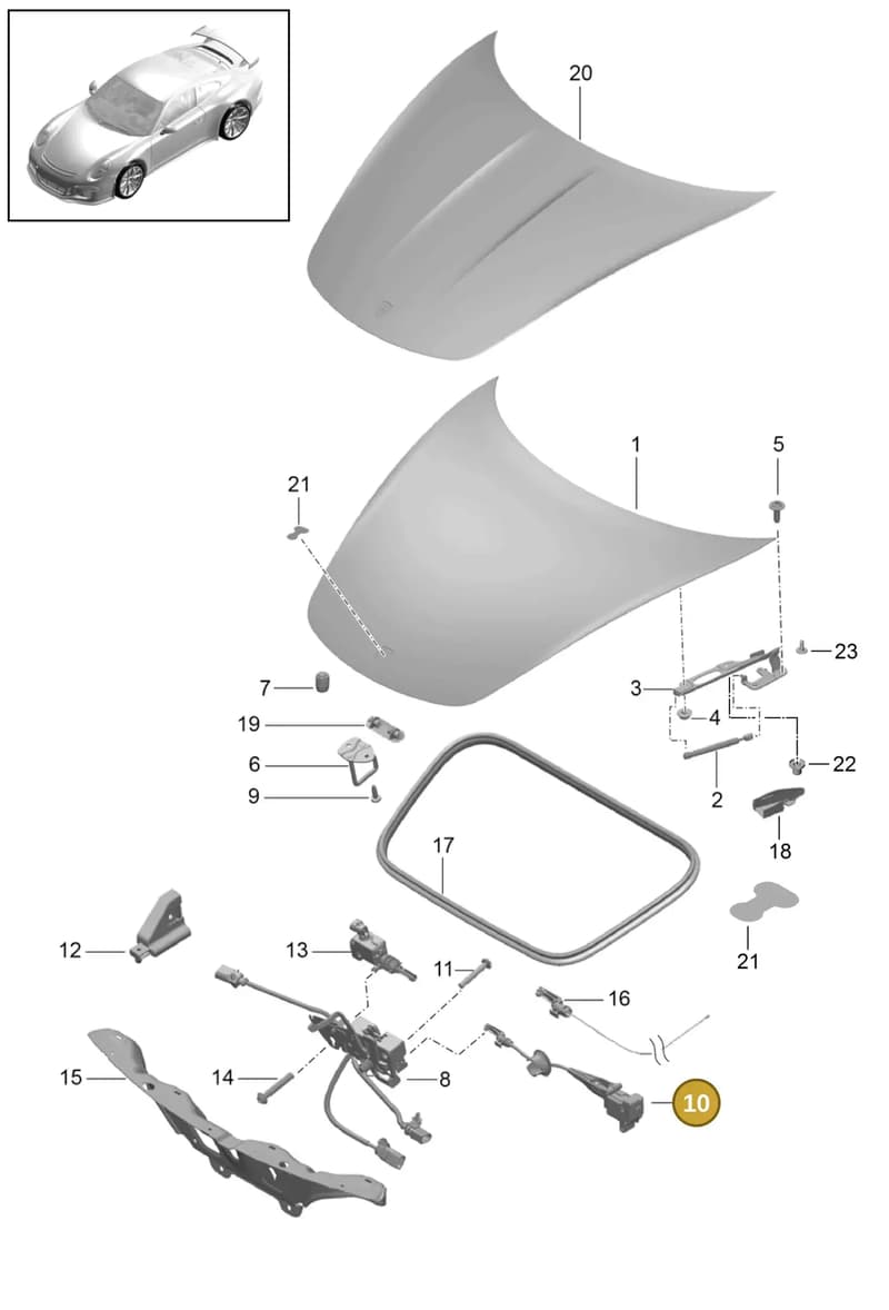 99151241080OK1 — Porsche 911 (2013-2020) diagram p41803000, position 10