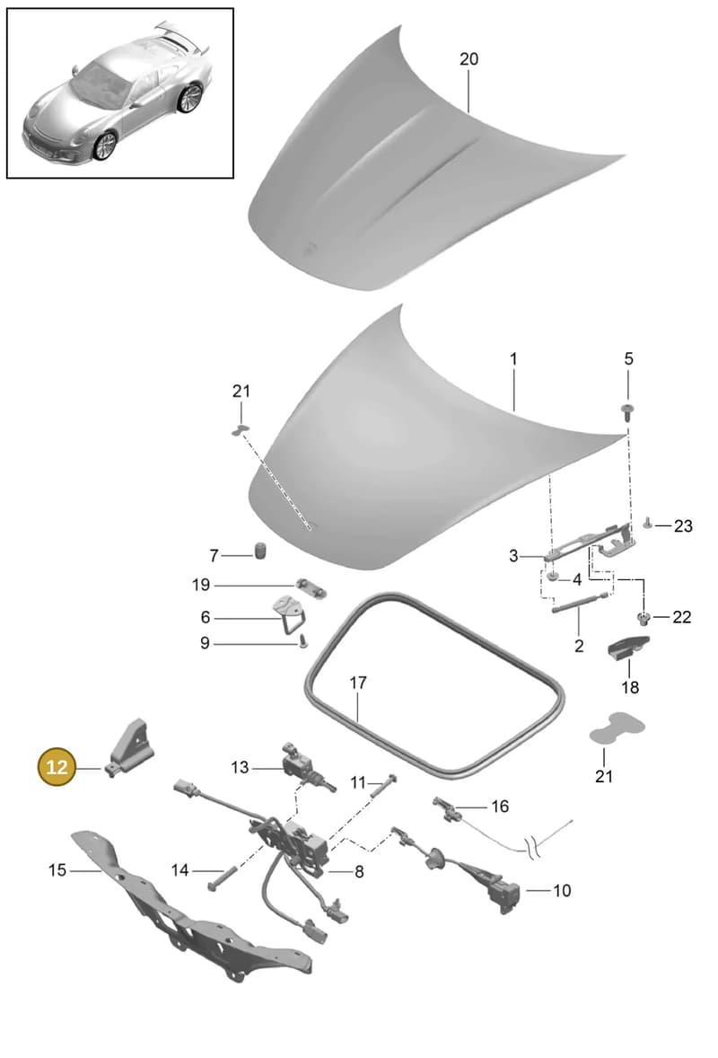 99151246382OK1 — Porsche 911 (2013-2020) diagram p41803000, position 12