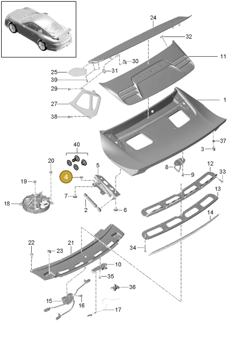 99151246392OK1 — Porsche 911 (2013-2020) diagram p41803010, position 4