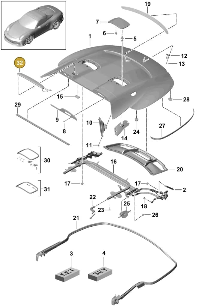 99151417380OK1 — Porsche 911 (2013-2020) diagram p41811500, position 32