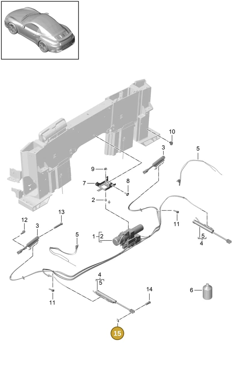 99151430700 — Porsche 911 (2016-2019) diagram p47000001, position 15