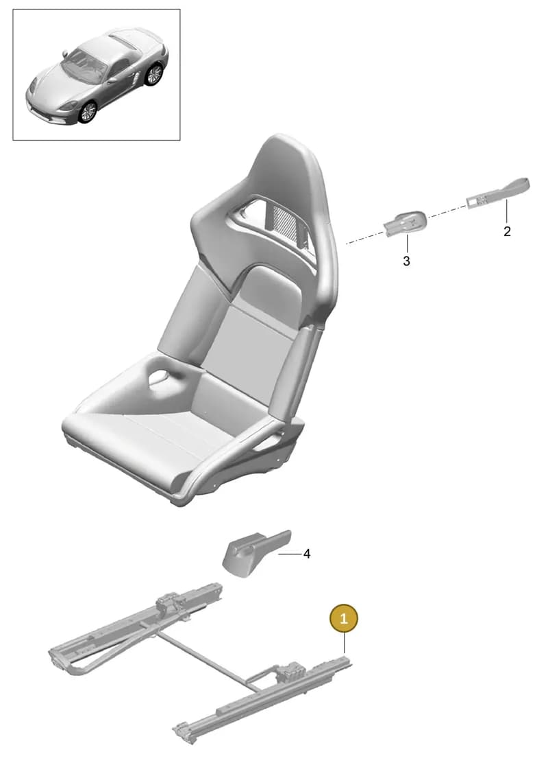 99152127100 — Porsche Boxster (2016-2019) diagram p48817060, position 1