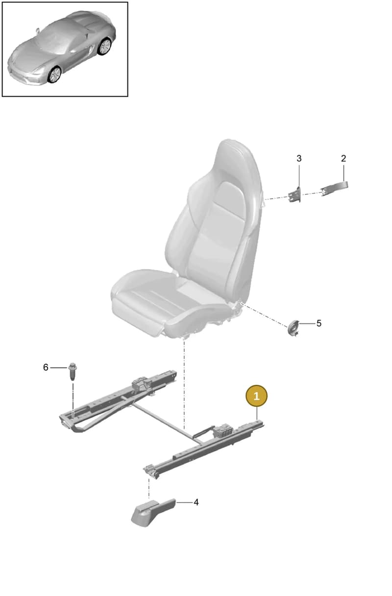 99152127200 — Porsche Boxster Spyder (2019-2020) diagram p46817060, position 1