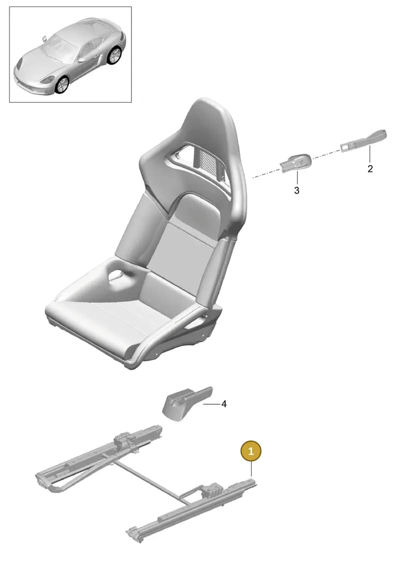 99152128100 — Porsche Cayman (2016-2019) diagram p50817060, position 1