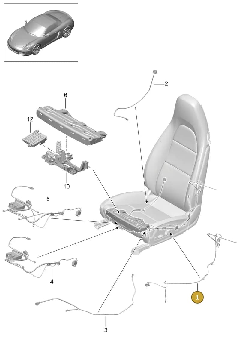 99152130303D20 — Porsche Boxster (2012-2016) diagram p39817010, position 1