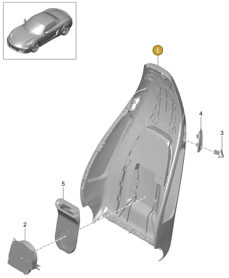 99152130303D20 — Porsche Boxster (2012-2016) diagram p39817019, position 1