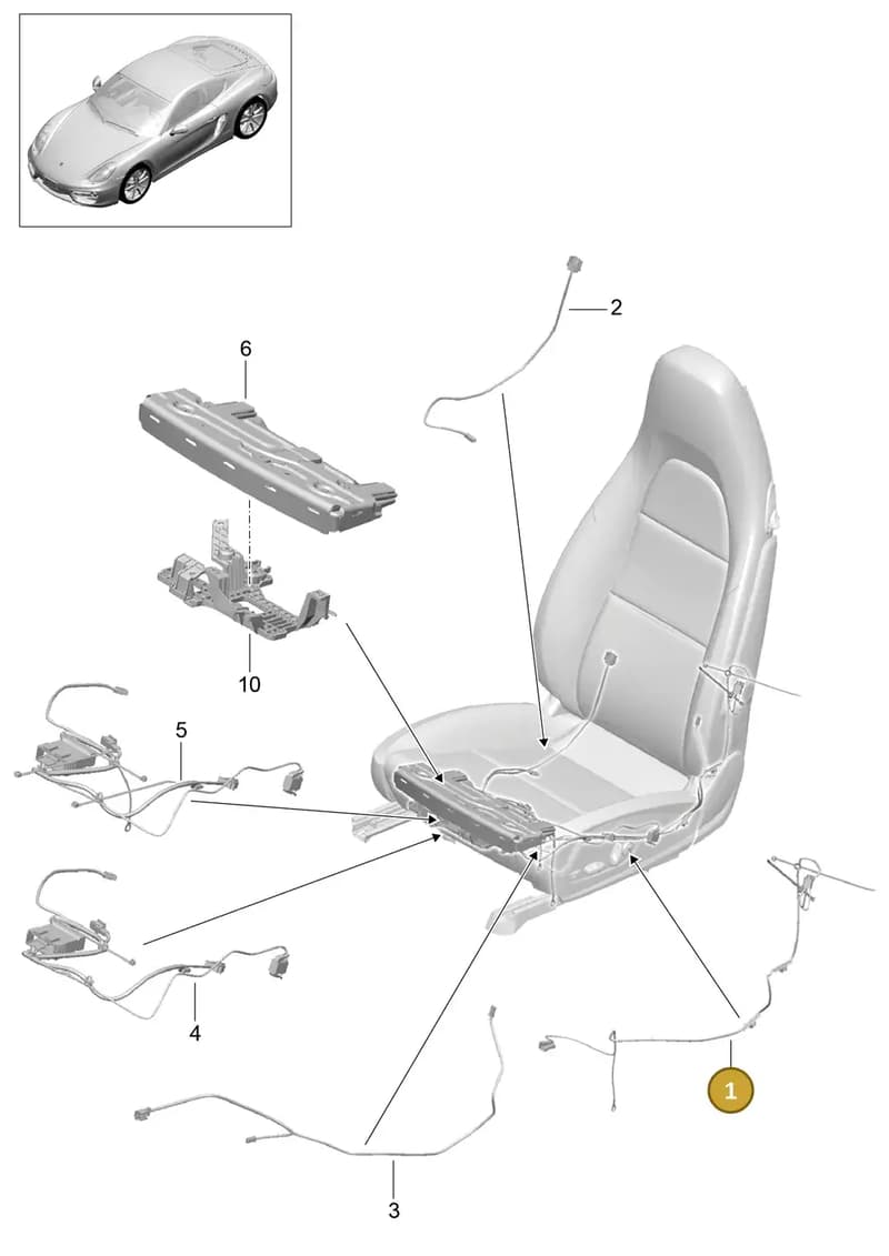 99152130303D20 — Porsche Cayman (2013-2016) diagram p40817010, position 1