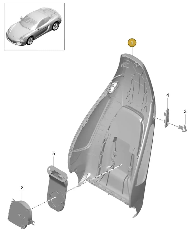 99152130303D20 — Porsche Cayman (2013-2016) diagram p40817019, position 1