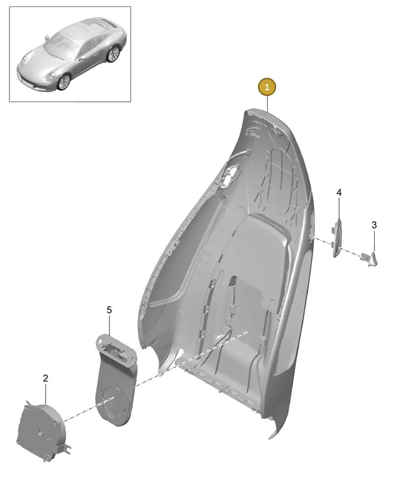 99152130303D20 — Porsche 911 (2016-2019) diagram p47817019, position 1