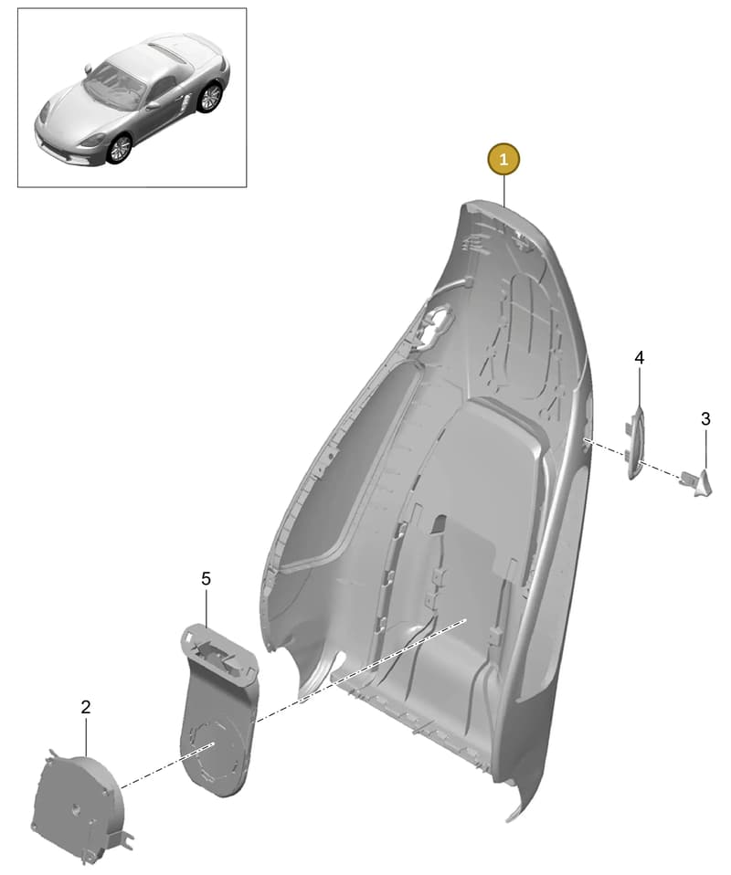 99152130303D20 — Porsche Boxster (2016-) diagram p48817019, position 1