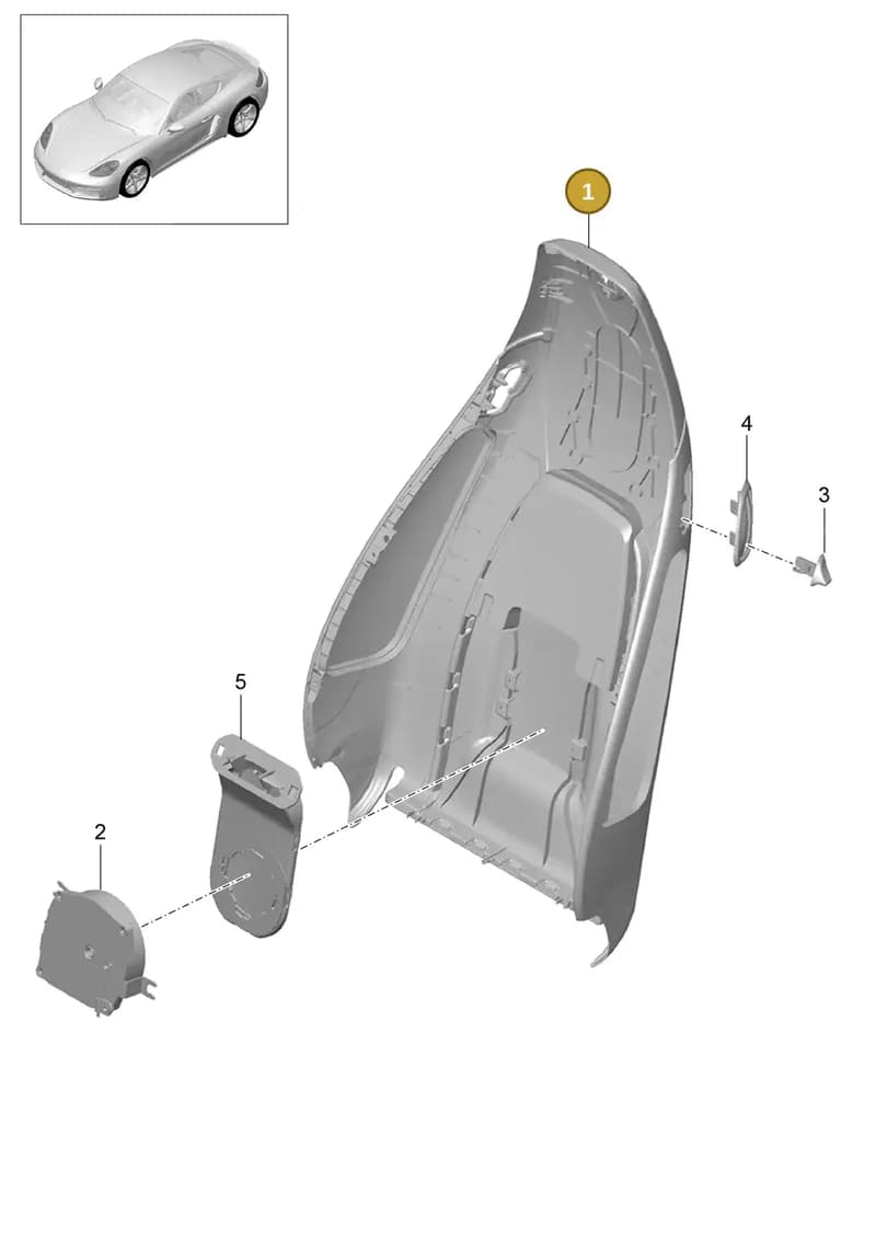 99152130303D20 — Porsche Cayman (2016-) diagram p50817019, position 1