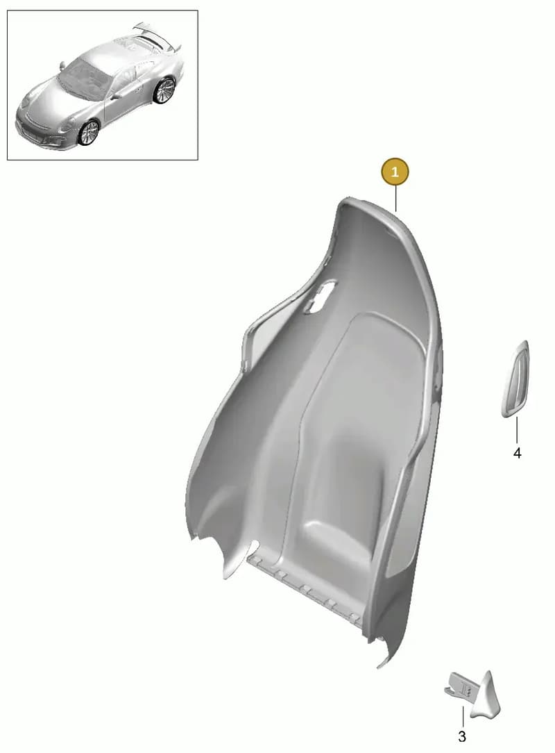 99152130307D20 — Porsche 911 (2013-2020) diagram p41817024, position 1