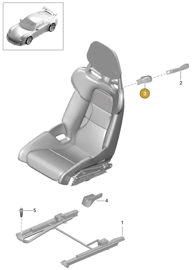 991521361001E0 — Porsche 911 (2013-2020) diagram p41817000, position 3