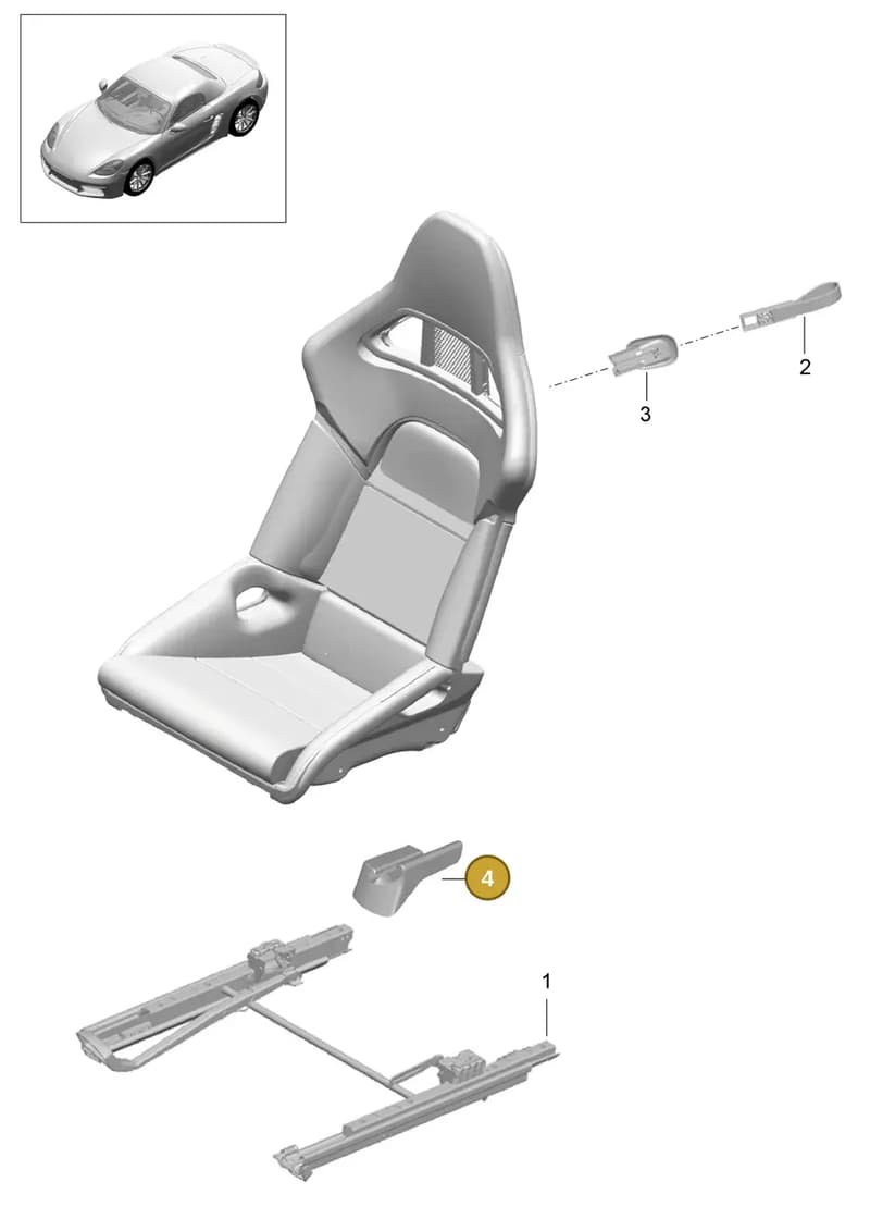 991521361001E0 — Porsche Boxster (2016-) diagram p48817060, position 4