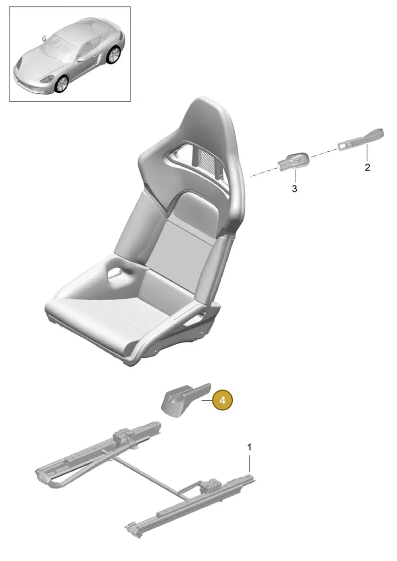991521361001E0 — Porsche Cayman (2016-) diagram p50817060, position 4