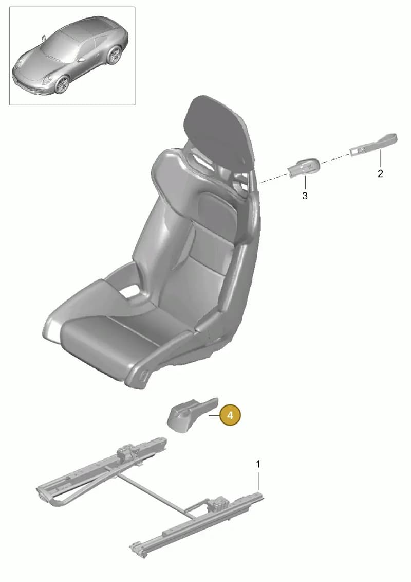 99152144001 — Porsche Boxster (2012-2016) diagram p39817060, position 4
