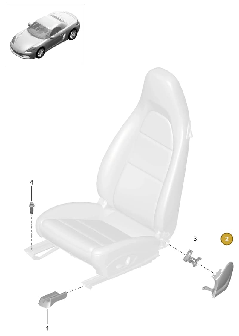 99152153501 — Porsche Boxster (2016-2019) diagram p48817000, position 2