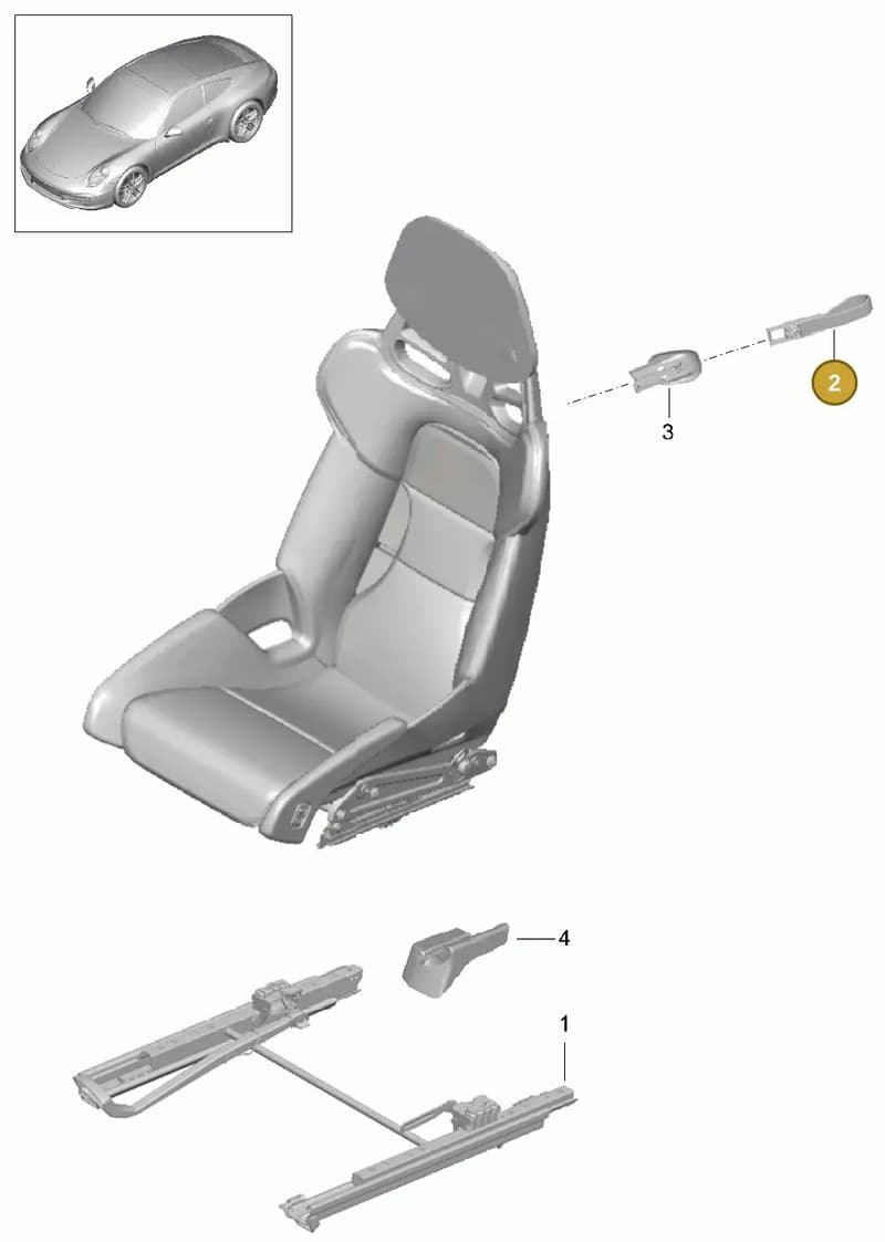 99152154200A80 — Porsche 991 Carrera 4 (2011-2016) diagram p38817030, position 2