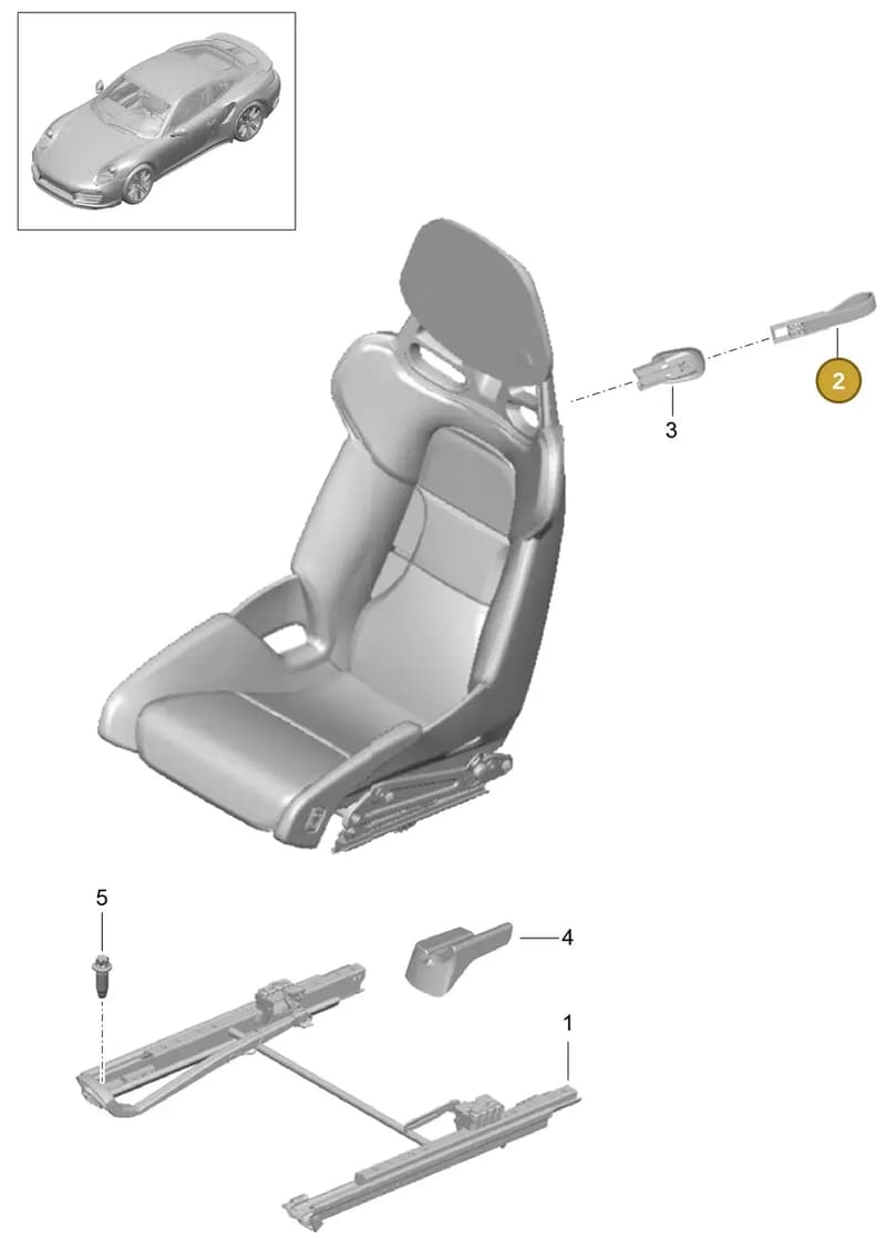99152154200A80 — Porsche GT2 RS Clubsport (2013-2020) diagram p42817000, position 2
