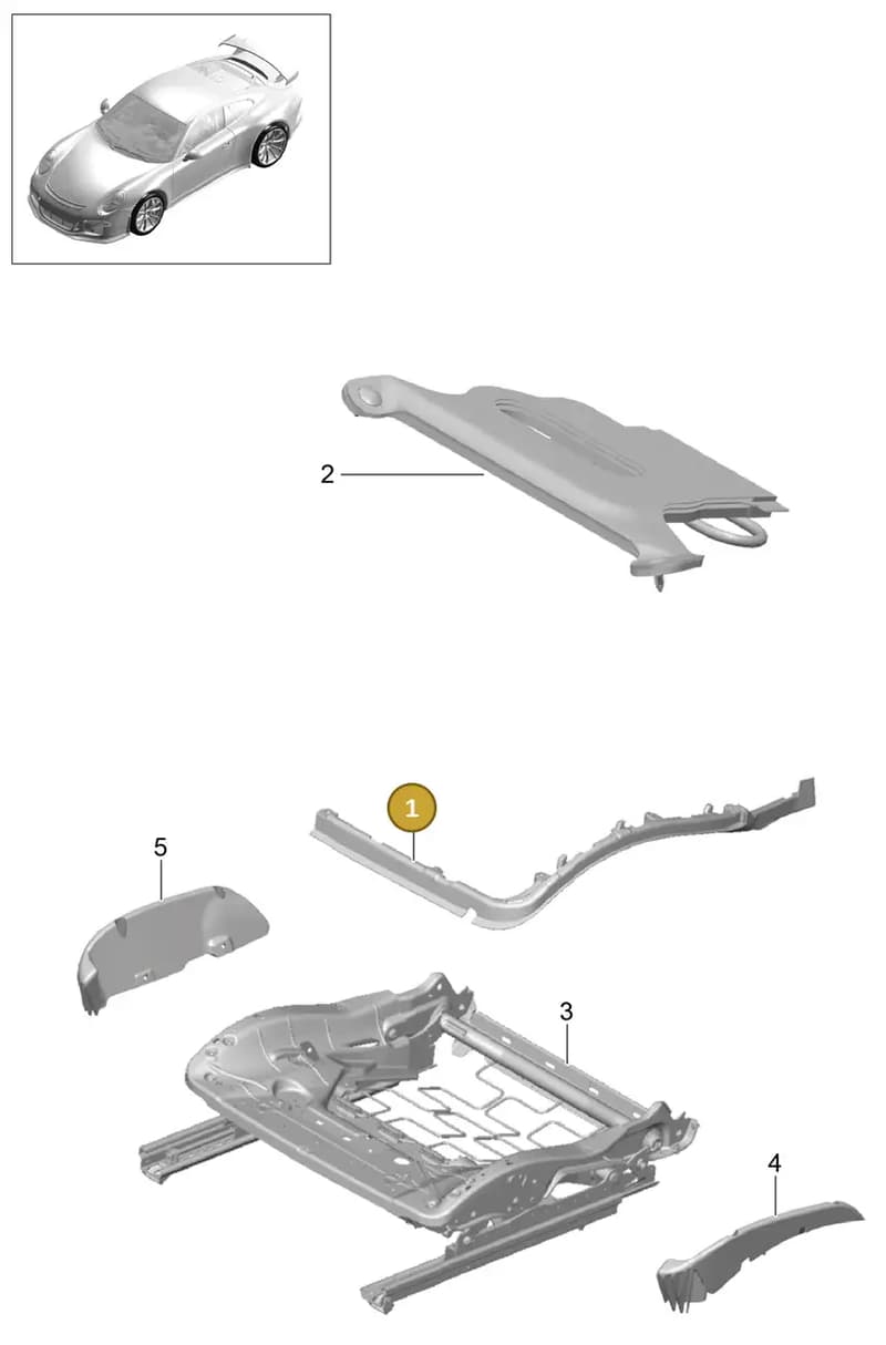 99152154600 — Porsche 911 (2013-2020) diagram p41817032, position 1