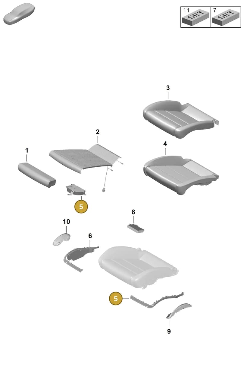 99152154600 — Porsche Boxster Spyder (2019-2020) diagram p54817420, position 5