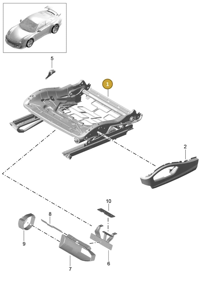 99152154800 — Porsche 911 (2013-2020) diagram p41817030, position 1