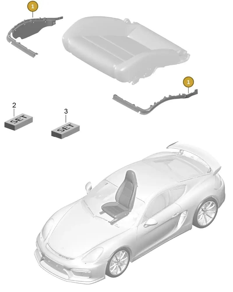 99152154800 — Porsche Cayman GT4 (2015-2016) diagram p45817024, position 1