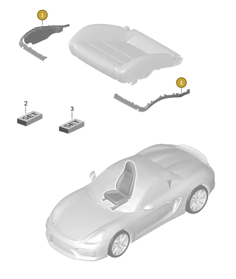 99152154800 — Porsche Boxster Spyder (2015-2016) diagram p46817024, position 1
