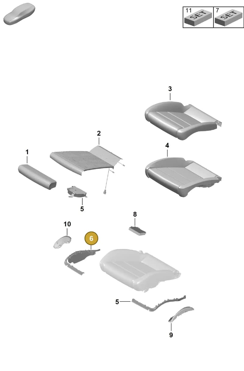 99152154800 — Porsche Boxster Spyder (2019-2020) diagram p54817420, position 6