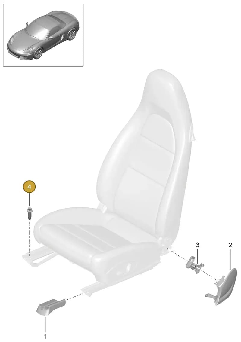 99152155100 — Porsche Boxster (2012-2016) diagram p39817000, position 4