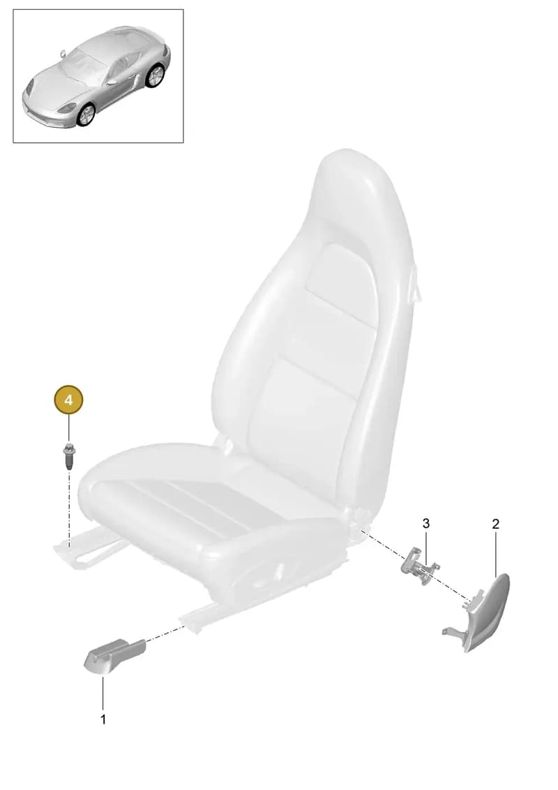 99152155100 — Porsche Cayman (2016-2019) diagram p50817000, position 4