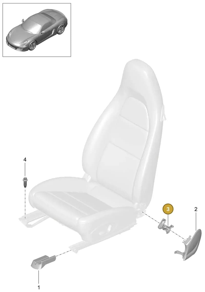 99152158101 — Porsche Boxster (2012-2016) diagram p39817000, position 3