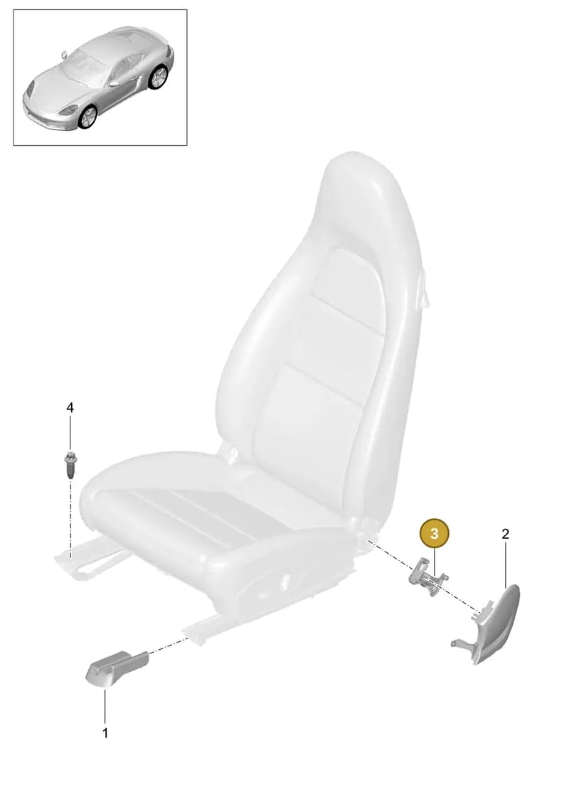 99152158101 — Porsche Cayman (2016-2019) diagram p50817000, position 3