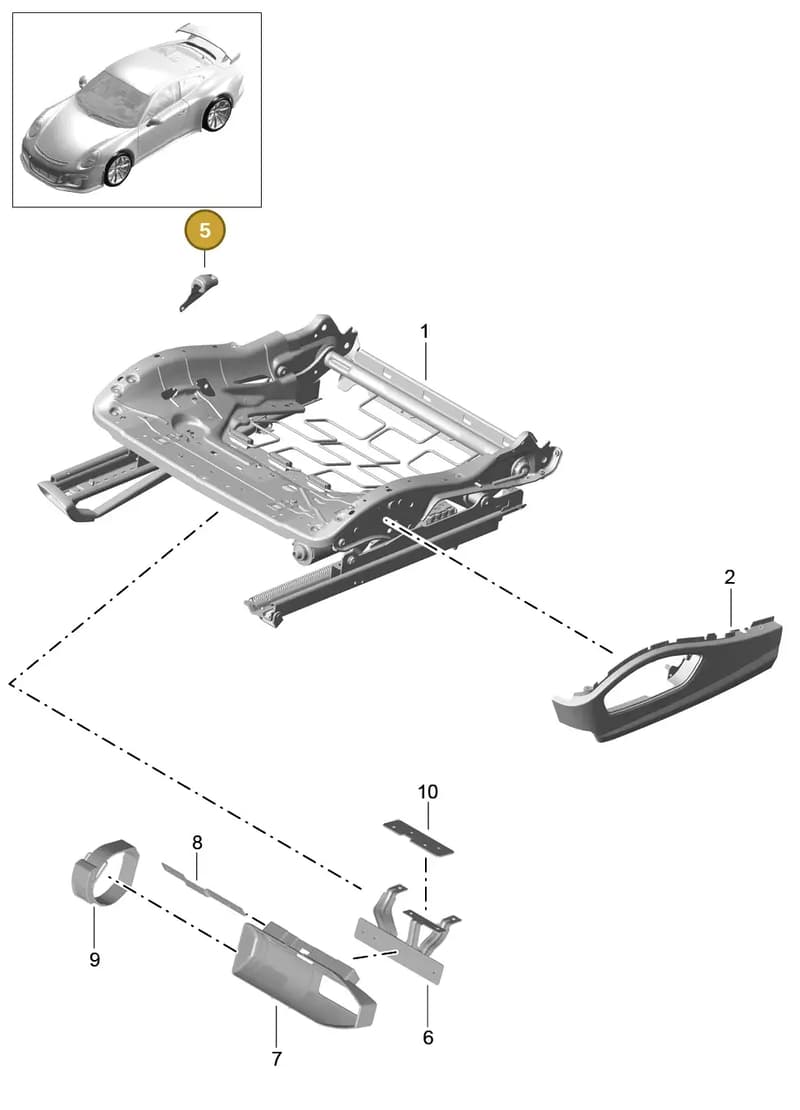 99152161200 — Porsche 911 (2013-2020) diagram p41817030, position 5