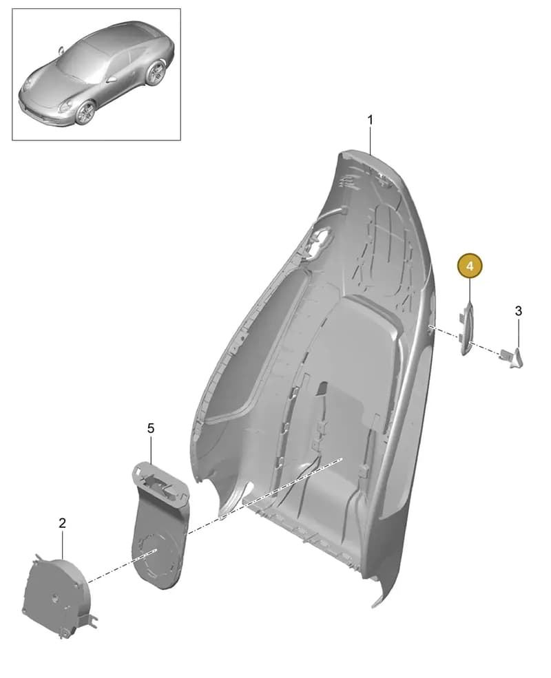 99152162103D20 — Porsche 991 Carrera 4 (2011-2016) diagram p38817019, position 4
