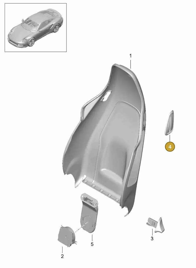 99152162103D20 — Porsche GT2 RS Clubsport (2013-2020) diagram p42817024, position 4