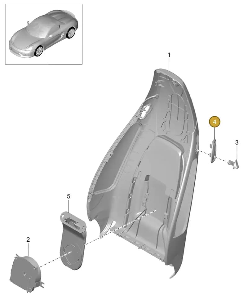 99152162103D20 — Porsche Boxster Spyder (2015-2016) diagram p46817019, position 4
