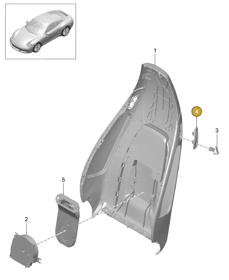 99152162103D20 — Porsche 911 (2016-2019) diagram p47817019, position 4