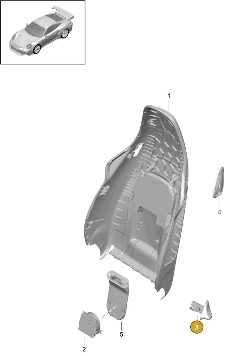 99152162400V08 — Porsche GT2 RS Clubsport (2013-2020) diagram p42817019, position 3