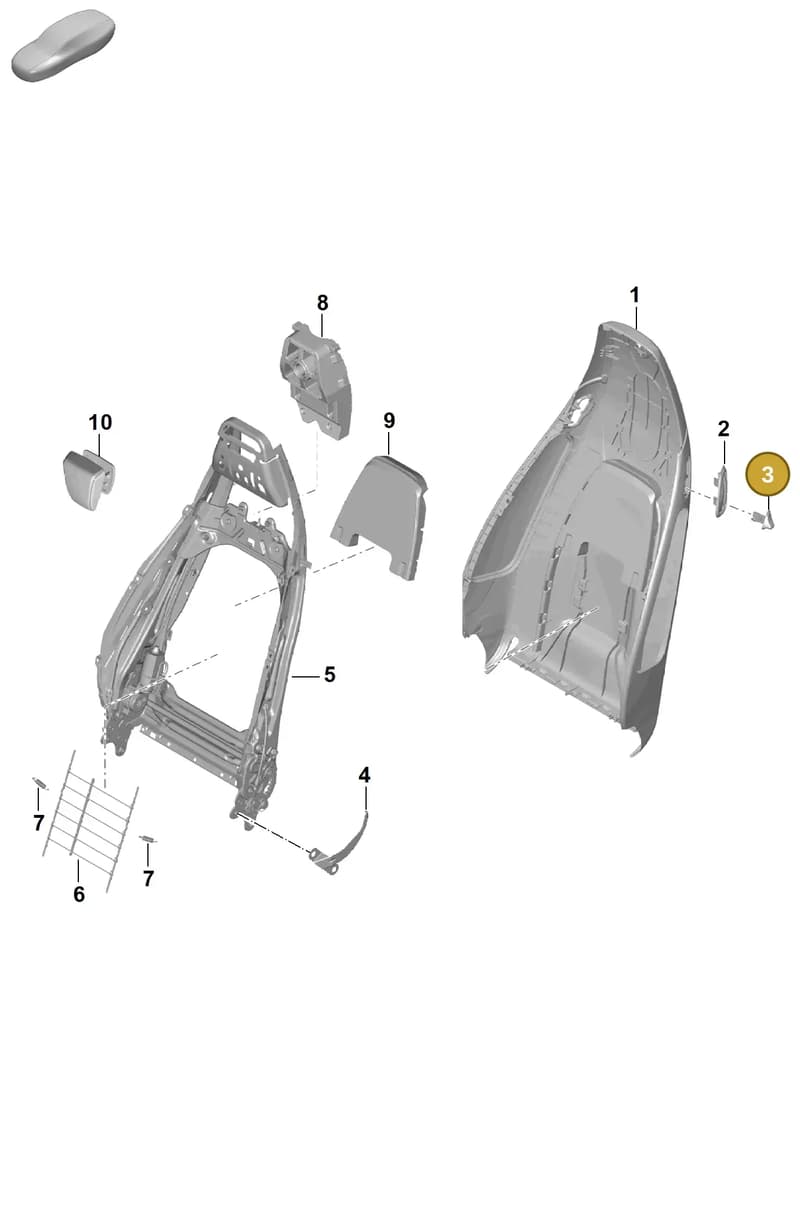 99152162400V08 — Porsche Boxster Spyder (2019-) diagram p55817000, position 3