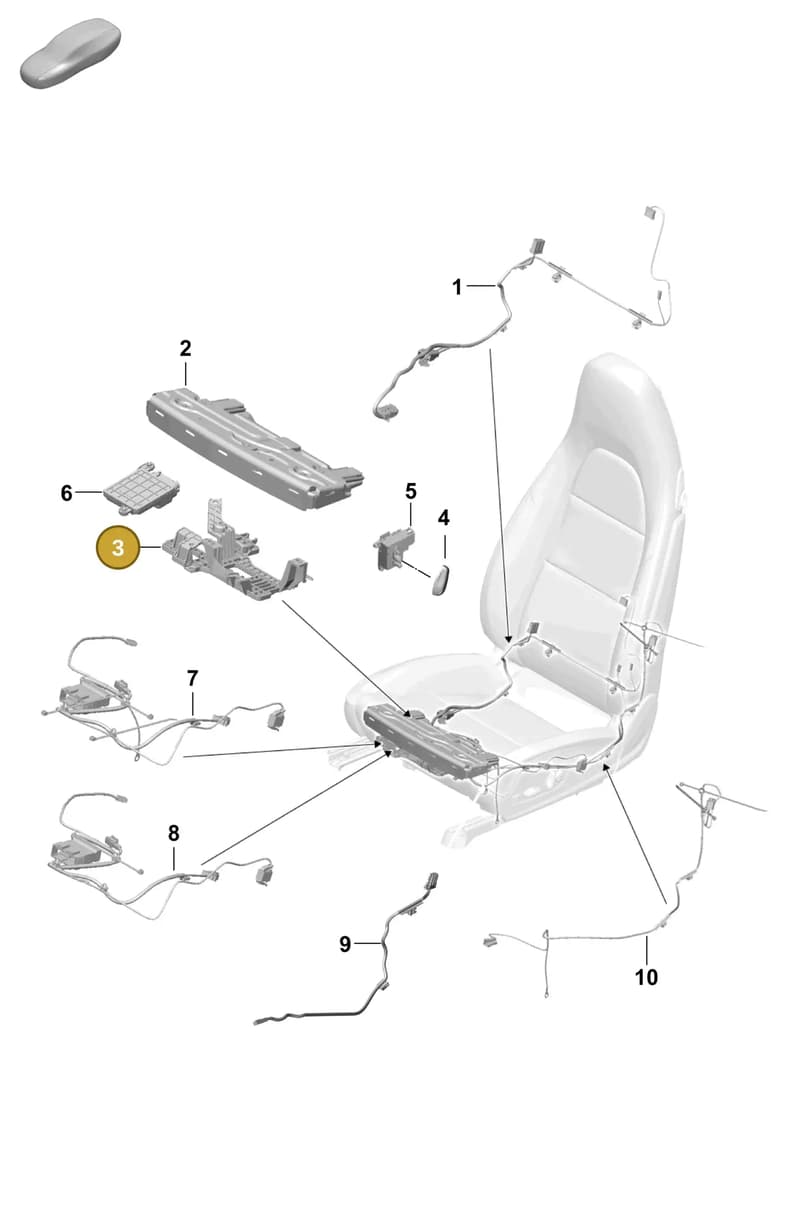 99152164300 — Porsche Boxster Spyder (2019-2020) diagram p54817500, position 3