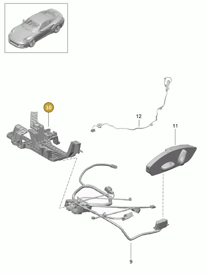 99152164301 — Porsche 911 (2013-2020) diagram p42817034, position 10