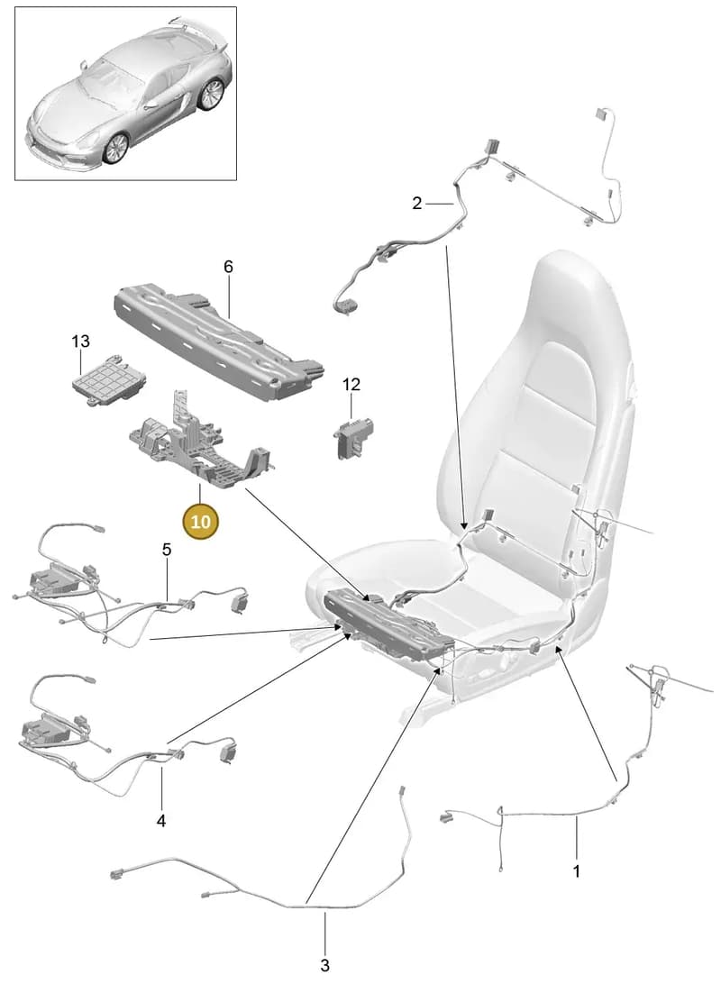 99152164302 — Porsche Cayman GT4 (2015-2016) diagram p45817025, position 10