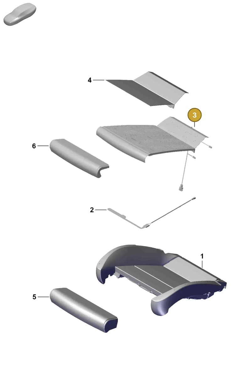 99152172104 — Porsche Boxster (2016-2019) diagram p55817430, position 3