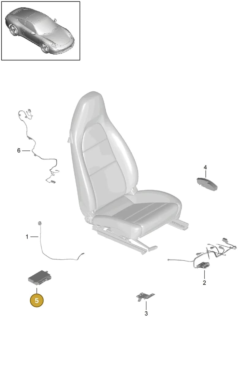 99152173101 — Porsche 991 Carrera 4 (2011-2016) diagram p38817010, position 5