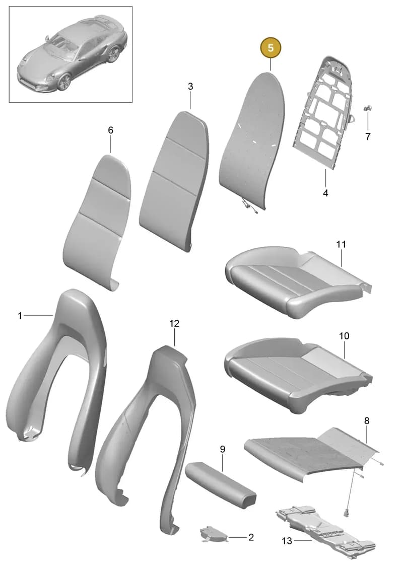 99152173101 — Porsche 911 (2013-2020) diagram p42817017, position 5