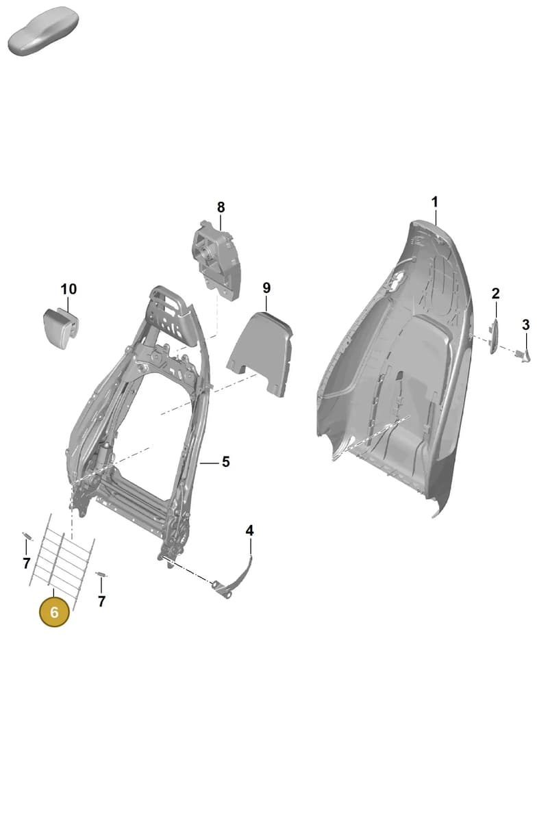 99152185500 — Porsche Boxster Spyder (2019-2020) diagram p55817000, position 6