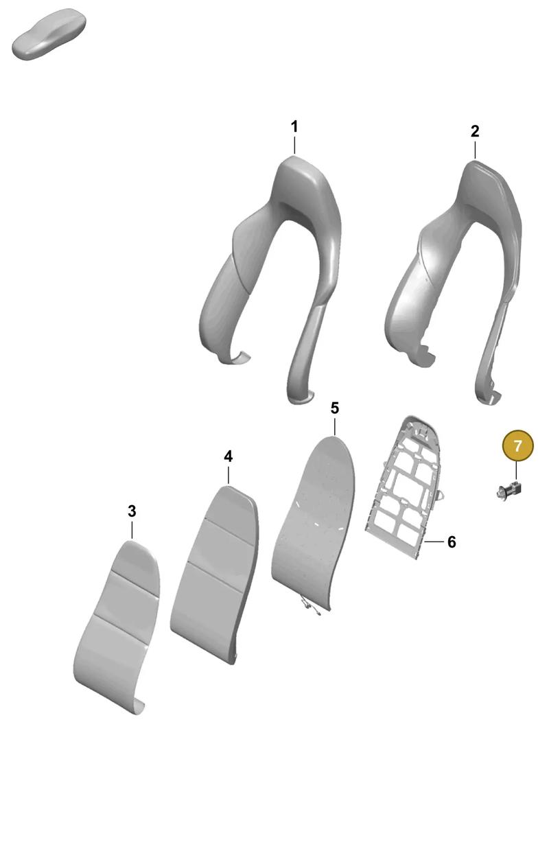 99152189900 — Porsche Boxster Spyder (2019-2020) diagram p54817320, position 7