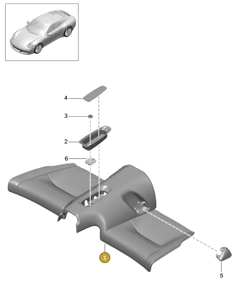 99152205117GDA — Porsche 911 (2016-2019) diagram p47817050, position 1